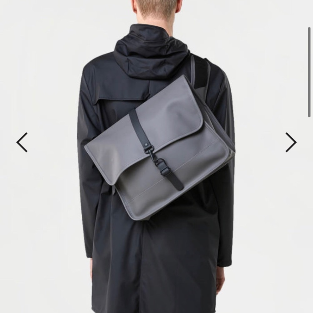 Rains Unisex Commuter Bag, Charcoal Grey